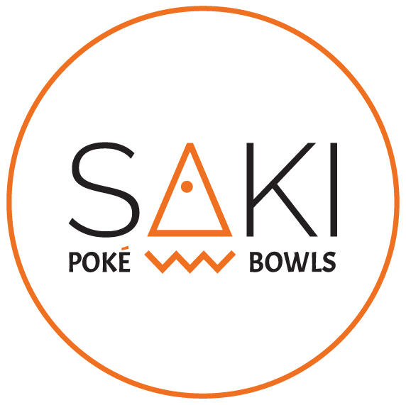 Saki Poké & Bowls logo